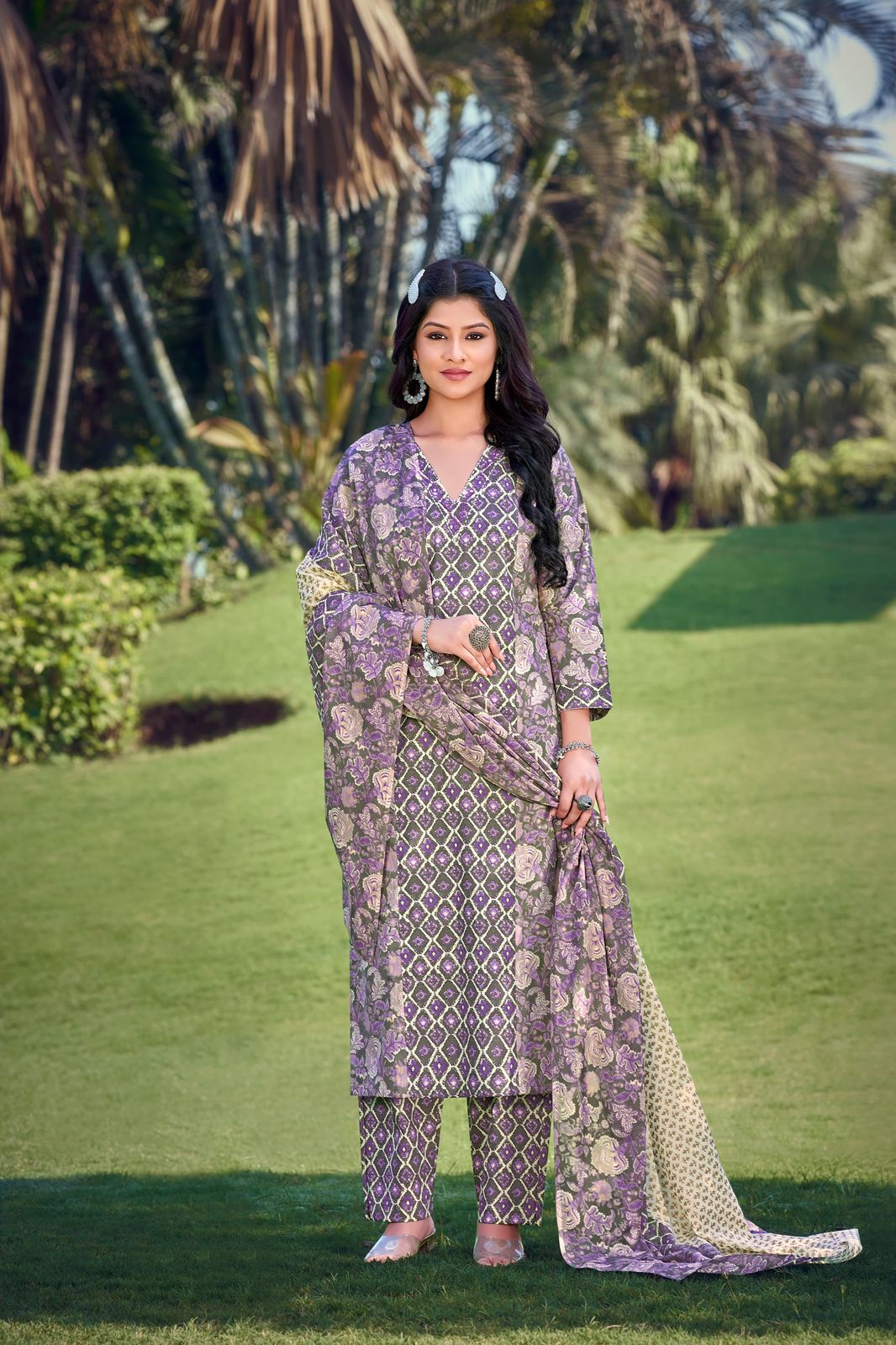 Summer Stories By Ossm Cotton Printed Kurti Bottom With Dupatta Wholesale Market In Surat
